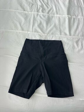 aerie High-Rise Black Ribbed Women’s Shorts